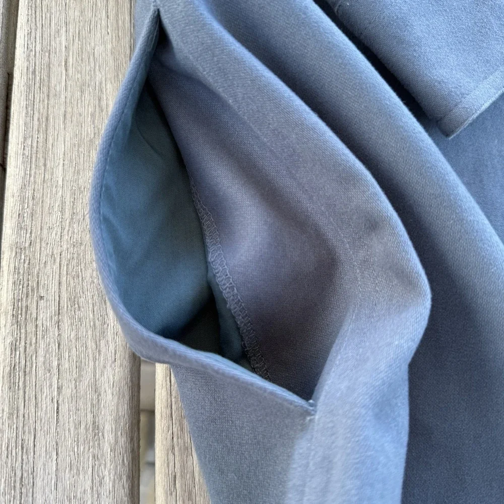 VTG Levis Shirt Jacket  Mens Large Blue Shacket  Lined Button Up Chamois Heavy - Picture 10 of 15